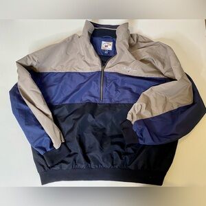 Cutter & Buck The International windbreaker Jacket - Navy and Khaki size XL